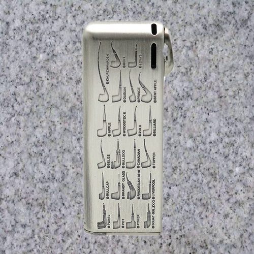 IM Corona: Pipe Lighters: PIPEMASTER PEWTER w/ PIPE SHAPES