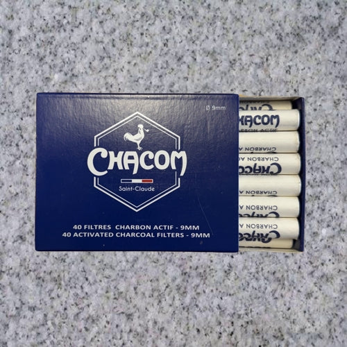 Chacom 9mm Charcoal Filters - 40ct
